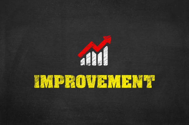 Improvement, Pictogram, Icon, Blackboard, Dark Background